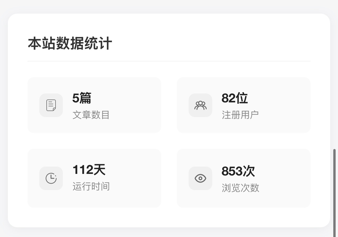 子比主题底部统计美化-李拜天博客